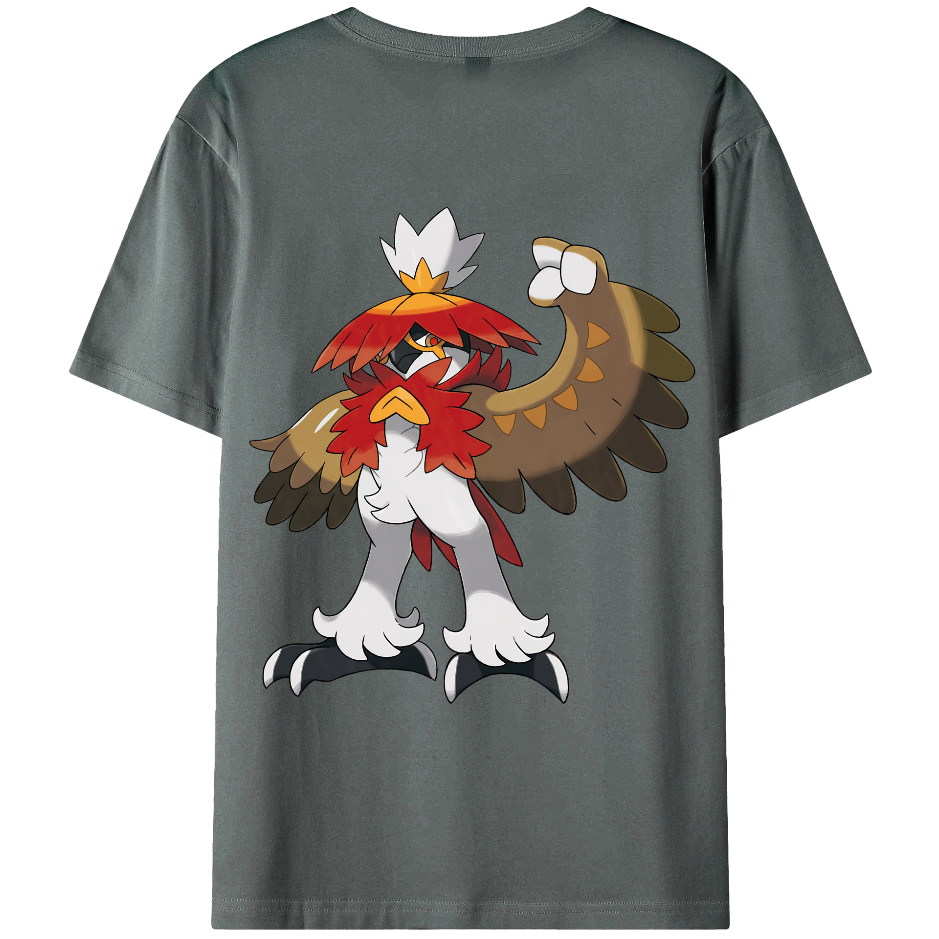 （画像用） ポケットモンスター Pokémon 綿100％ メンズ半袖Tシャツ（バックプリント） 通気性